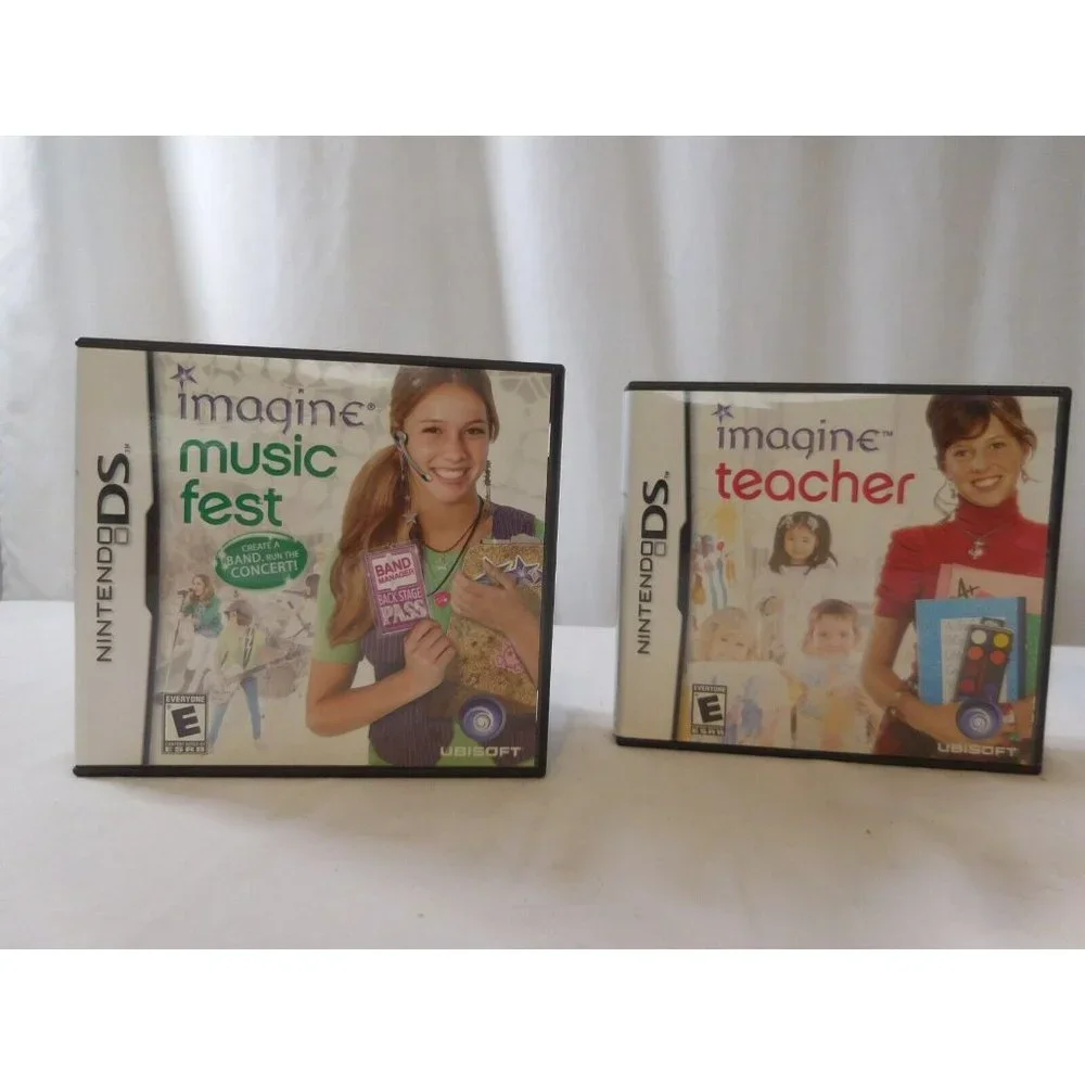 Nintendo‎ DS  Imagine Fashion Designer  + Music Fest + Teacher + Babysitters